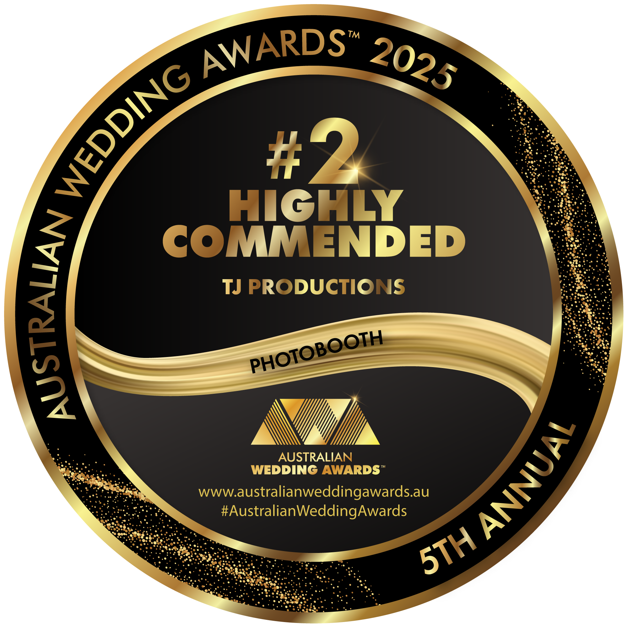 2025 Highly Commended — Wedding Photobooth (Australian Wedding Awards)
